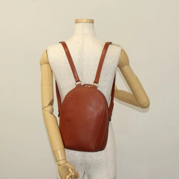 LOUIS VUITTON Epi Mabillon Backpack Brown - Picture 1 of 16